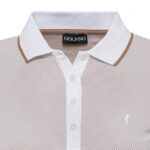 POLO BEIGE THE MERCEDES 3/4 SLEEVE POLO (BUBBLE) – Image 3