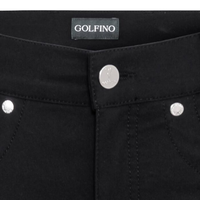 GOLFINO PANTALON NOIR THE SOFIA 7/8 – Image 4